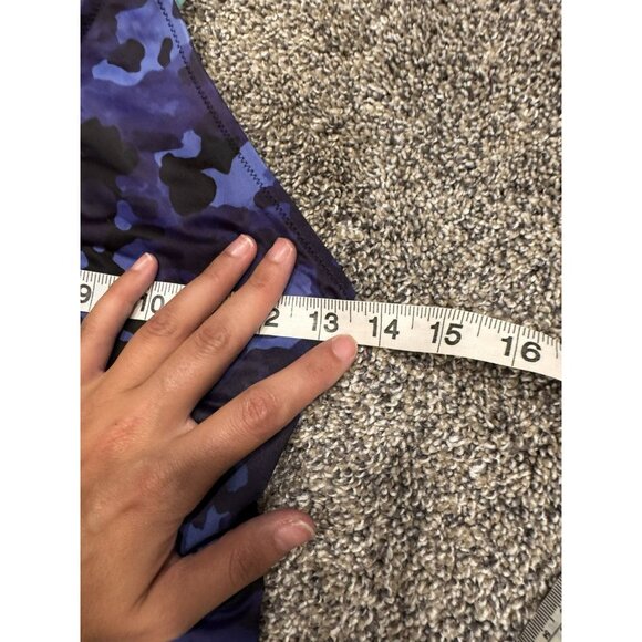 Athleta Free Style Camo One Piece Swim Suit Blue Size 26 EUC - Picture 4 of 5